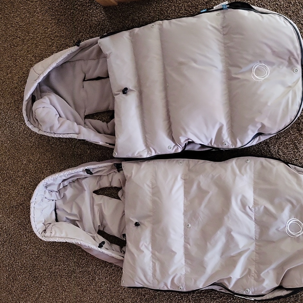 Two Bugaboo Footmuff Grey (two available)